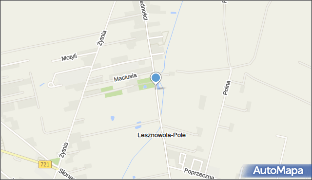 Lesznowola-Pole, Jedności, mapa Lesznowola-Pole