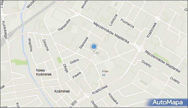 Lublin, Jesionowa, mapa Lublina