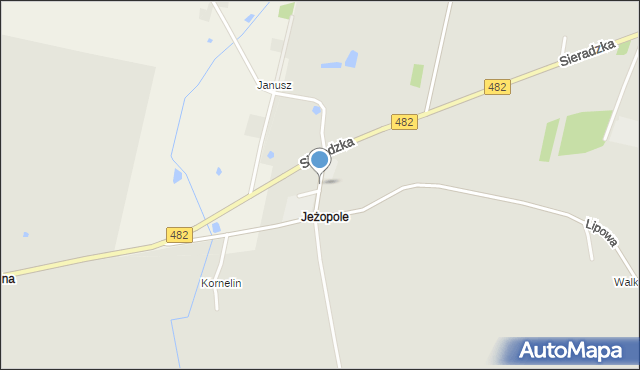 Lututów, Jeżopole, mapa Lututów