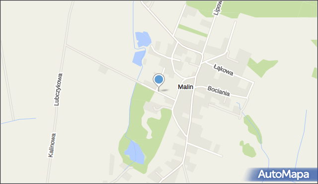 Malin, Jesionowa, mapa Malin