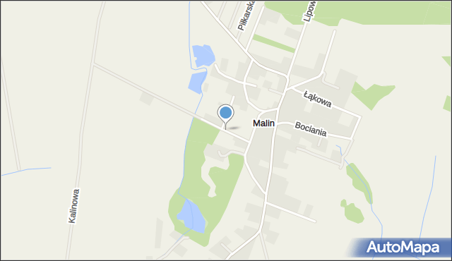 Malin, Jesionowa, mapa Malin