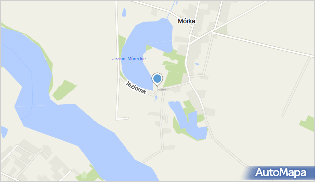Mórka, Jeziorna, mapa Mórka
