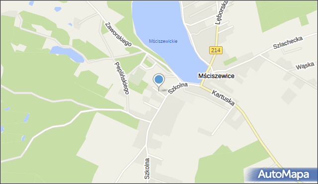 Mściszewice, Jezierskiego Tadeusza, ks., mapa Mściszewice