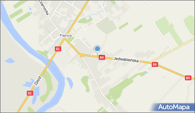 Piątnica Poduchowna, Jedwabieńska, mapa Piątnica Poduchowna