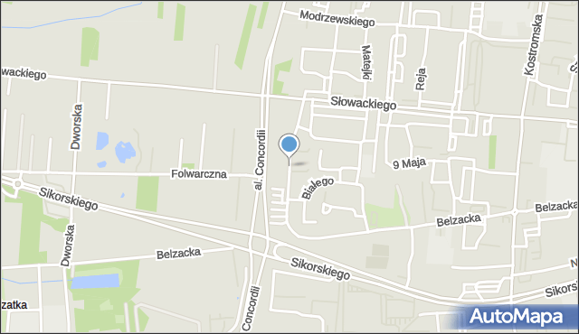 Piotrków Trybunalski, Jedności Narodowej, mapa Piotrków Trybunalski