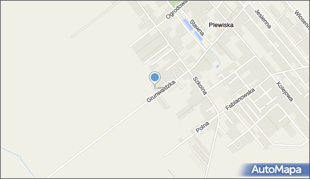 Plewiska gmina Komorniki, Jeżynowa, mapa Plewiska gmina Komorniki