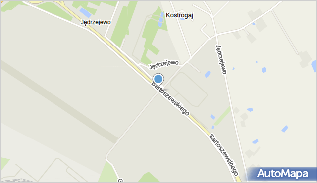 Płock, Jędrzejewo, mapa Płock