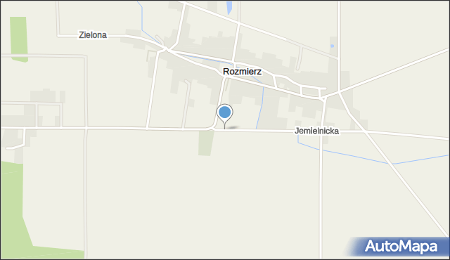 Rozmierz, Jemielnicka, mapa Rozmierz