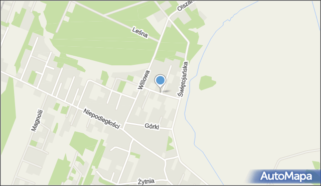 Wieliszew, Jeziorna, mapa Wieliszew