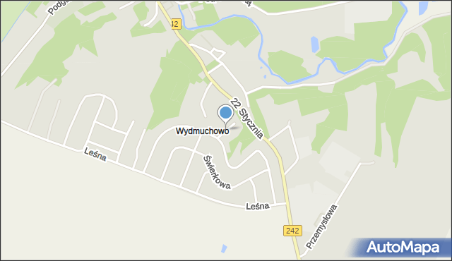 Wyrzysk, Jesionowa, mapa Wyrzysk