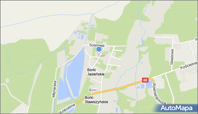 Białobrzegi, Jodłowa, mapa Białobrzegi