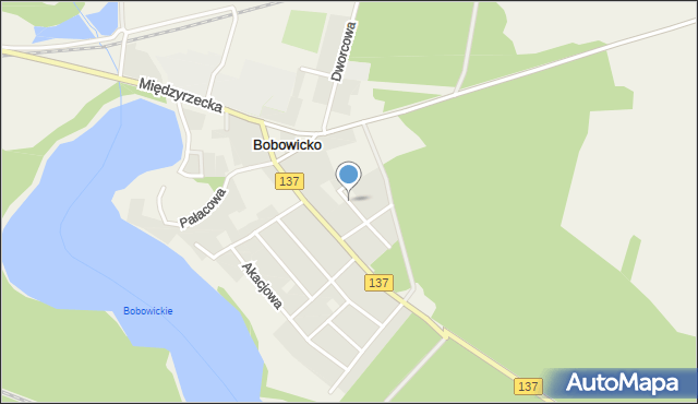 Bobowicko, Jodłowa, mapa Bobowicko