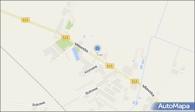 Chruszczewo, Jodłowa, mapa Chruszczewo