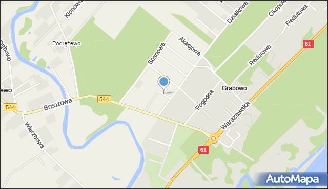 Drężewo, Jodłowa, mapa Drężewo