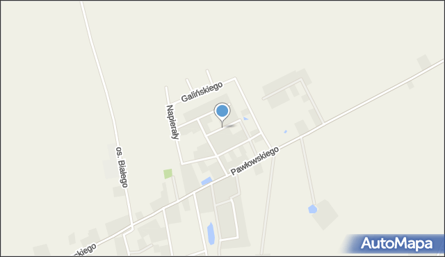 Goślinowo, Jóźwiaka Wacława, ks. kan., mapa Goślinowo