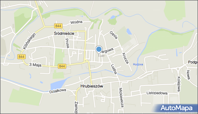 Hrubieszów, Joselewicza Berka, płk., mapa Hrubieszów