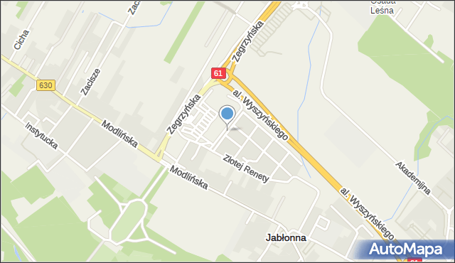 Jabłonna powiat legionowski, Jonatan, mapa Jabłonna powiat legionowski