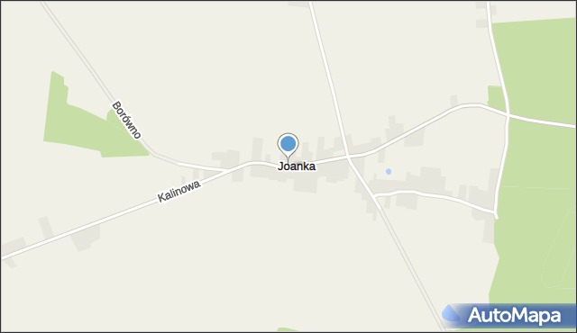 Joanka gmina Baranów, Joanka, mapa Joanka gmina Baranów