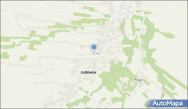 Jodłówka gmina Pruchnik, Jodłówka, mapa Jodłówka gmina Pruchnik