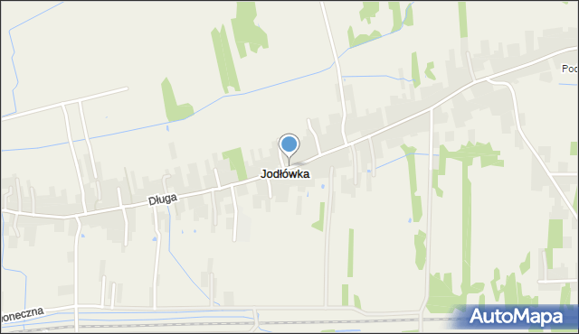Jodłówka gmina Rzezawa, Jodłówka, mapa Jodłówka gmina Rzezawa