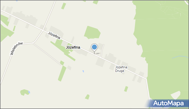 Józefina gmina Łopuszno, Józefina, mapa Józefina gmina Łopuszno