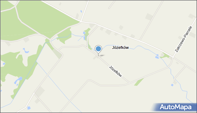 Józefków gmina Gostynin, Józefków, mapa Józefków gmina Gostynin