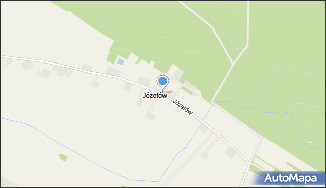 Józefów gmina Chocz, Józefów, mapa Józefów gmina Chocz