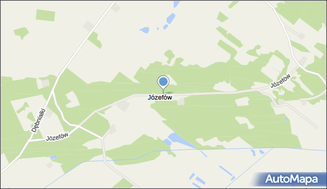 Józefów gmina Lisków, Józefów, mapa Józefów gmina Lisków