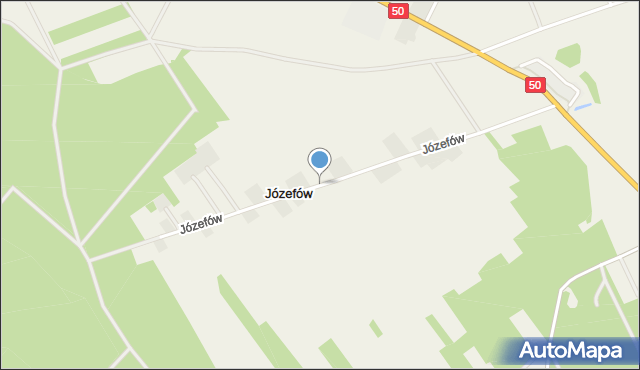 Józefów gmina Pniewy, Józefów, mapa Józefów gmina Pniewy