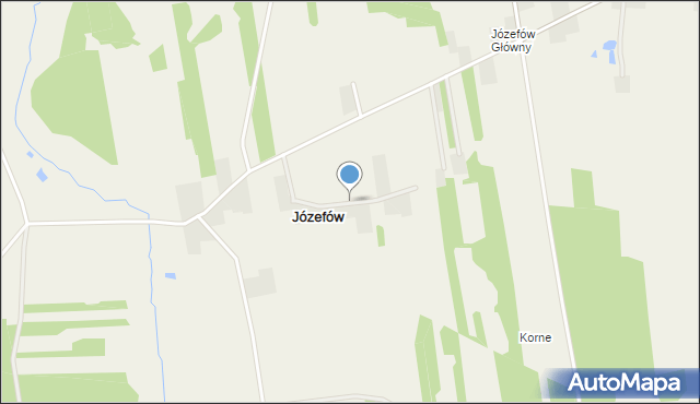 Józefów gmina Wróblew, Józefów, mapa Józefów gmina Wróblew