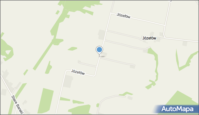 Józefów gmina Zaklików, Józefów, mapa Józefów gmina Zaklików