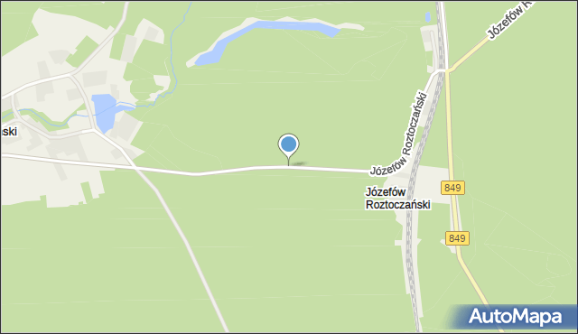 Józefów Roztoczański, Józefów Roztoczański, mapa Józefów Roztoczański