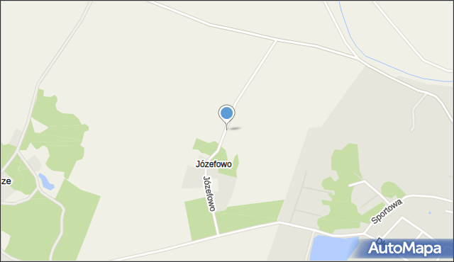 Józefowo gmina Braniewo, Józefowo, mapa Józefowo gmina Braniewo