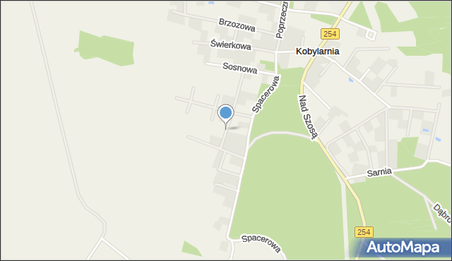 Kobylarnia gmina Nowa Wieś Wielka, Jodłowa, mapa Kobylarnia gmina Nowa Wieś Wielka