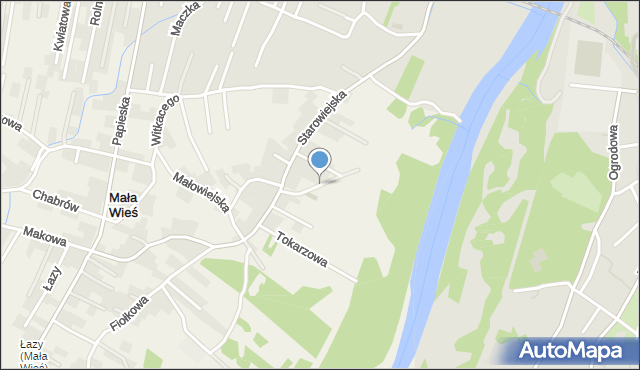 Mała Wieś gmina Chełmiec, Jordana Henryka, mapa Mała Wieś gmina Chełmiec
