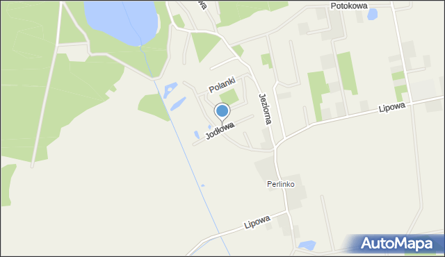 Perlino, Jodłowa, mapa Perlino