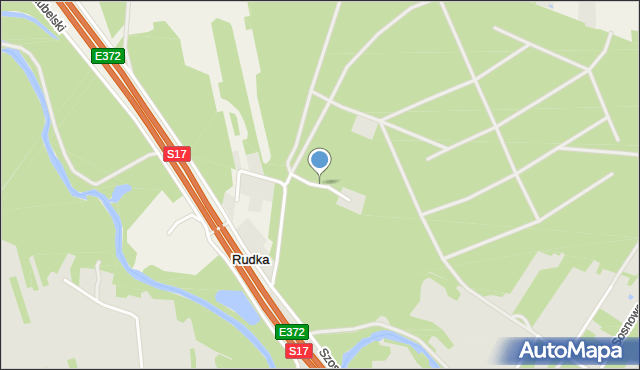 Rudka gmina Wiązowna, Jodłowa, mapa Rudka gmina Wiązowna