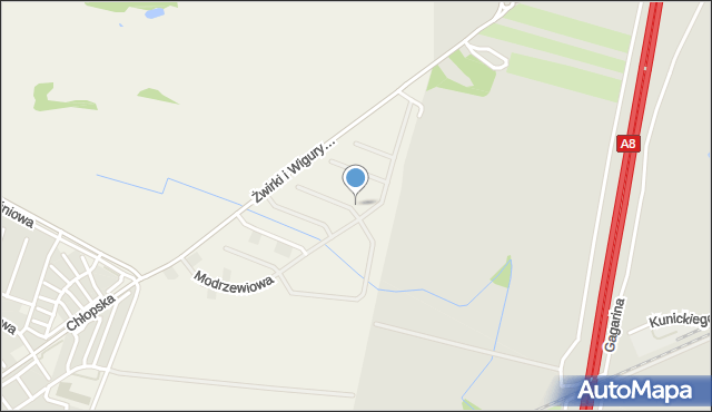 Smolec, Jodłowa, mapa Smolec