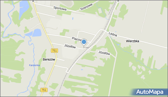 Suchedniów, Józefów, mapa Suchedniów