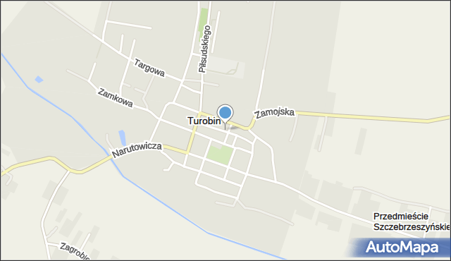 Turobin, Joselewicza Berka, płk., mapa Turobin