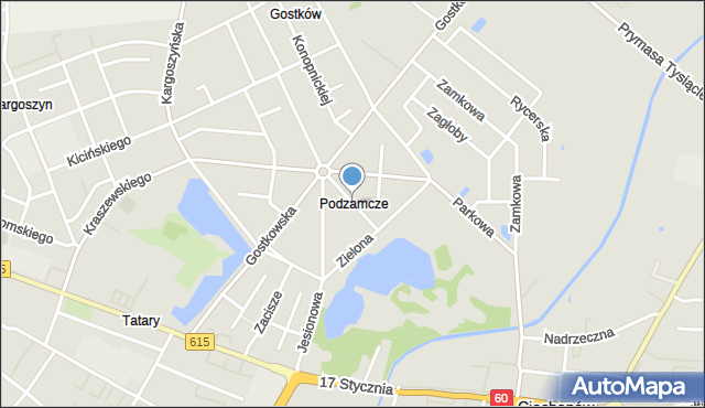 Ciechanów, Juranda, mapa Ciechanów