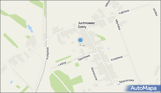 Juchnowiec Dolny, Juchnowiec Dolny, mapa Juchnowiec Dolny