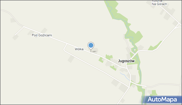 Jugoszów, Jugoszów, mapa Jugoszów