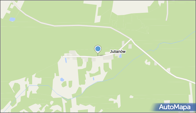 Julianów gmina Siennica, Julianów, mapa Julianów gmina Siennica