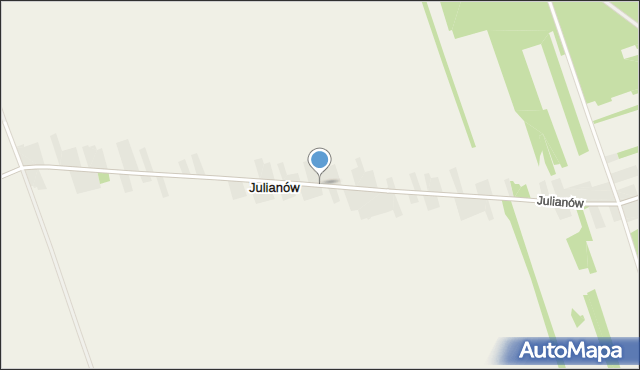 Julianów gmina Tarłów, Julianów, mapa Julianów gmina Tarłów