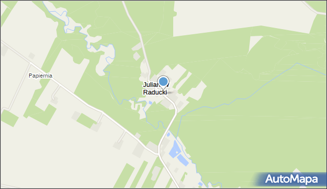 Julianów Raducki, Julianów Raducki, mapa Julianów Raducki