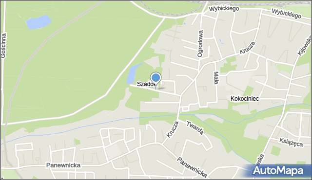 Katowice, Jutrzenki, mapa Katowic