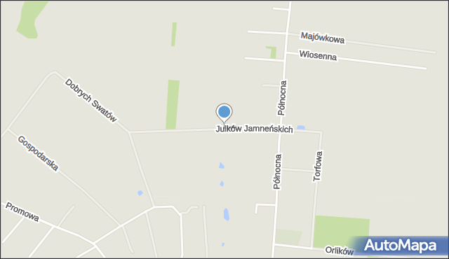 Koszalin, Julków Jamneńskich, mapa Koszalina