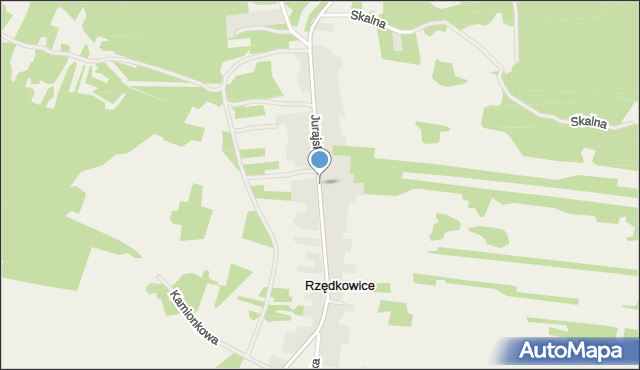 Rzędkowice, Jurajska, mapa Rzędkowice