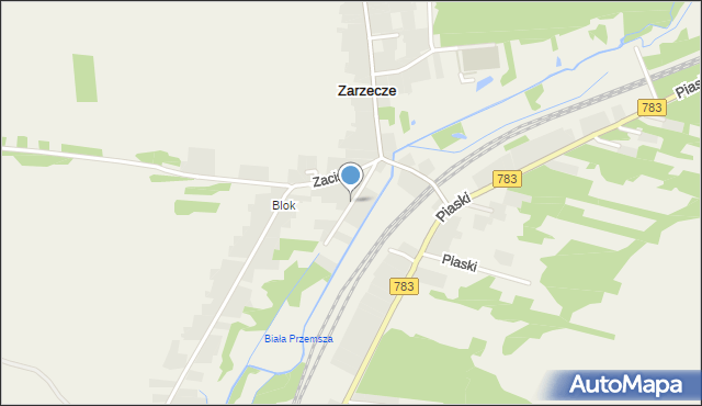 Zarzecze gmina Wolbrom, Jurajska, mapa Zarzecze gmina Wolbrom